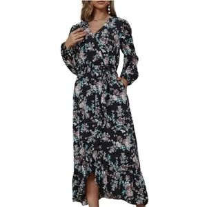 Spiez Womens' Floral Print Maxi Dress